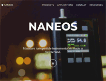 Tablet Screenshot of naneos.ch